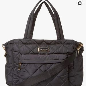 Marc Jacobs Quilted Diaper Bag/ Tote Bag (Black)